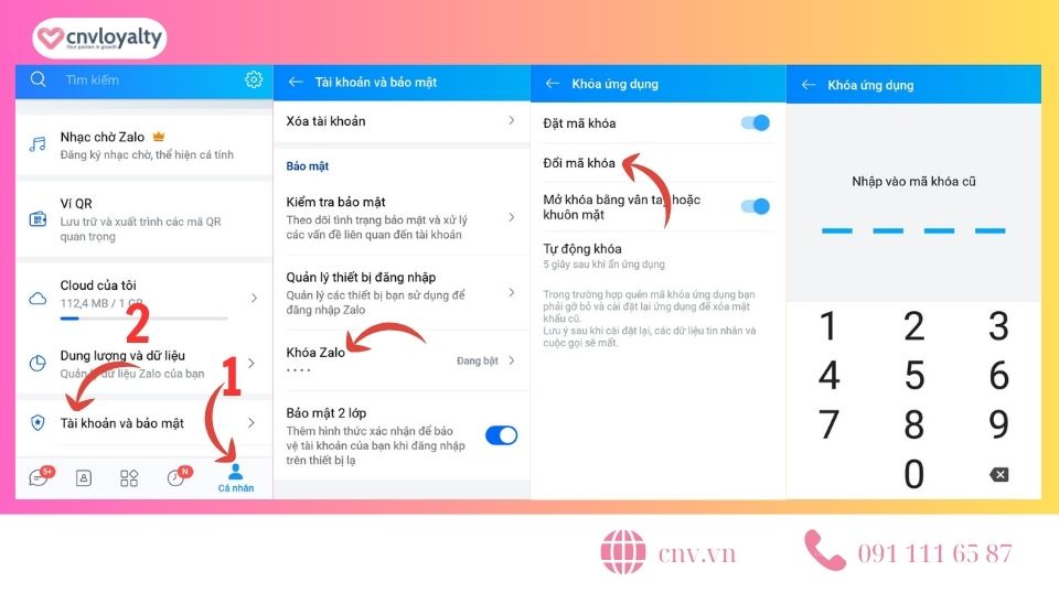 Cách cài mật khẩu Zalo trên điện thoại và máy tính an toàn