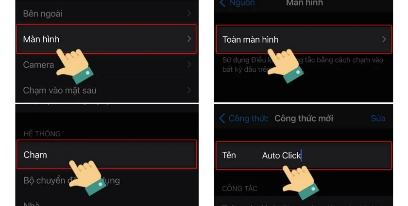 Hướng dẫn cách sử dụng auto click iOS, Android và PC