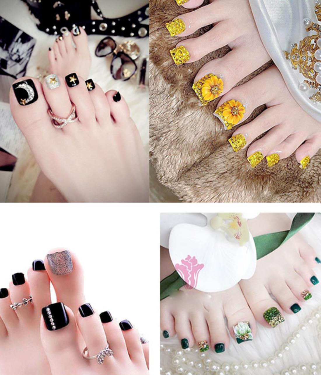 Những mẫu nail chân đẹp đơn giản nhẹ nhàng dẫn đầu xu hướng năm 2024 - xuongnailhongliem