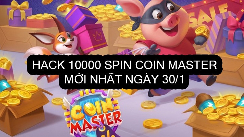 Hướng dẫn kiếm 10.000 Spin Link Coin Master ngày 30/1/2024 trên Android và IOS mới nhất