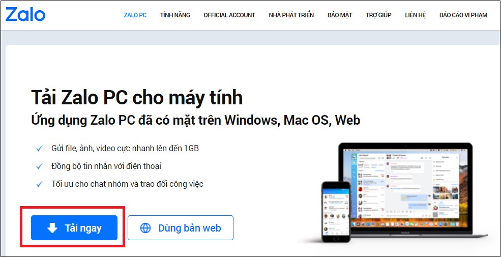 Zalo PC - Tải Zalo PC về máy tính