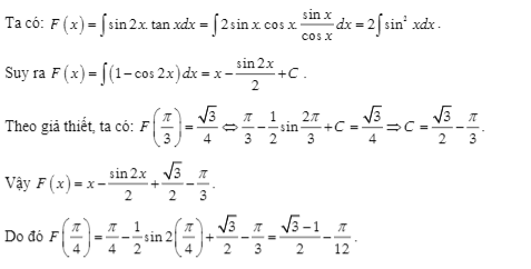 Tính Nguyên Hàm Của Tanx Bằng Công Thức Cực Hay