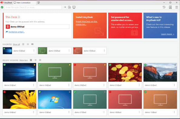 AnyDesk 8.0.10 Phần mềm truy cập máy tính từ xa