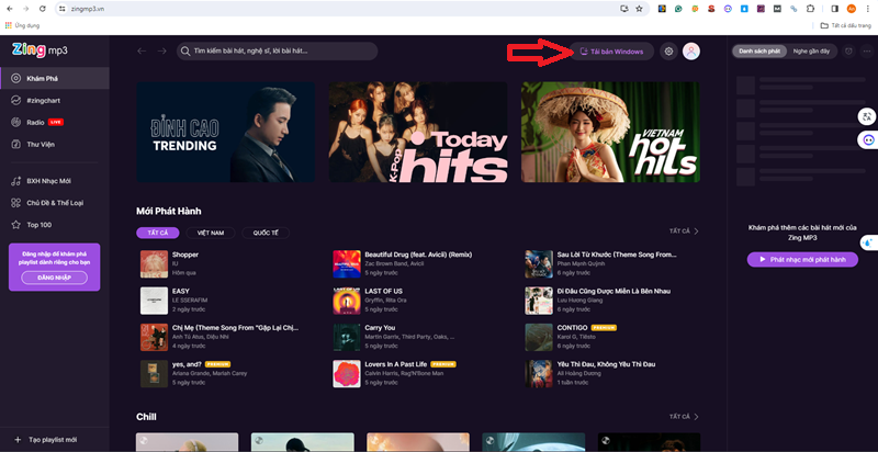 Hướng dẫn tải Zing MP3 nhanh chóng cho máy tính - Download Zing MP3 PC