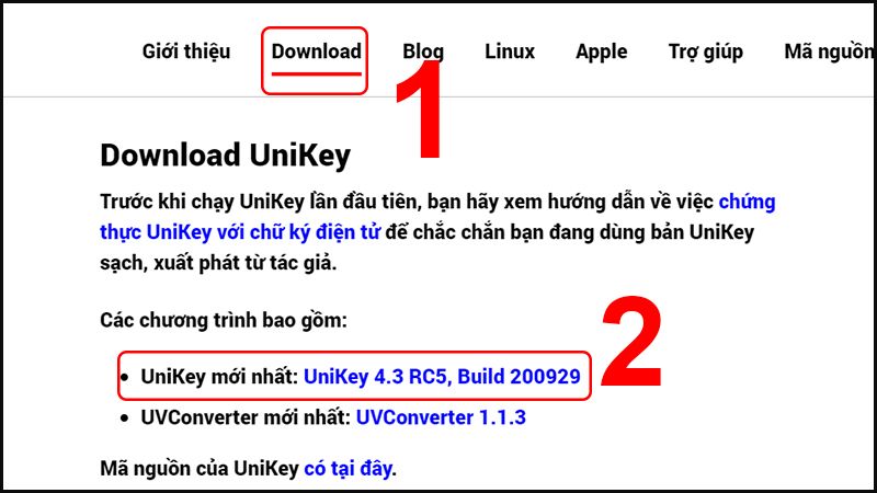 Tải và cài đặt Unikey trên Windows 10, 8, 7, XP để gõ tiếng Việt