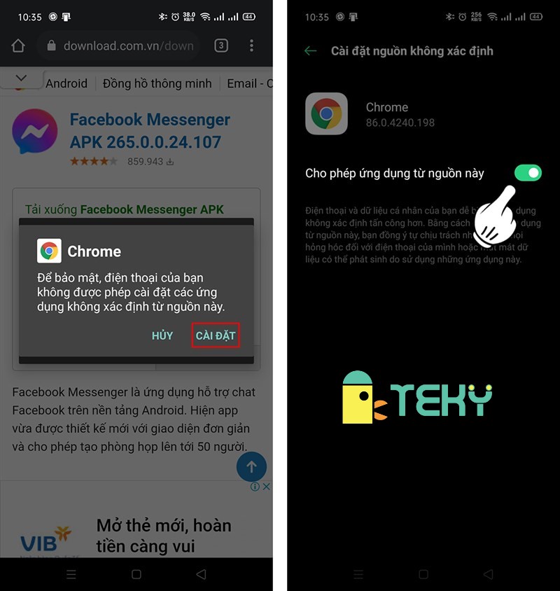 Tải Messenger bản cũ cực đơn giản tại Teky