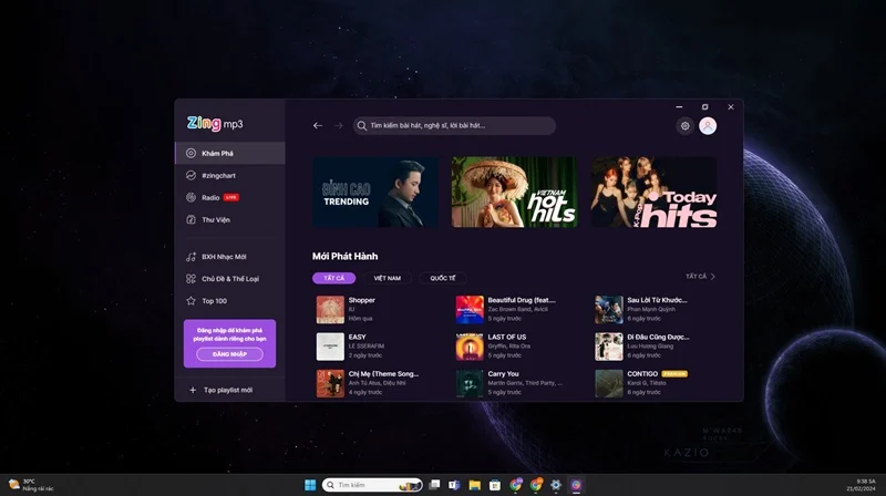 Hướng dẫn tải Zing MP3 nhanh chóng cho máy tính - Download Zing MP3 PC