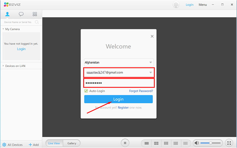 Hướng dẫn cài đặt phần mềm Camera Ezviz trên Máy tính, Laptop