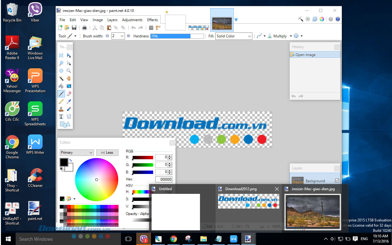 Paint.NET 5.0.13 Phần mềm chỉnh sửa ảnh miễn phí