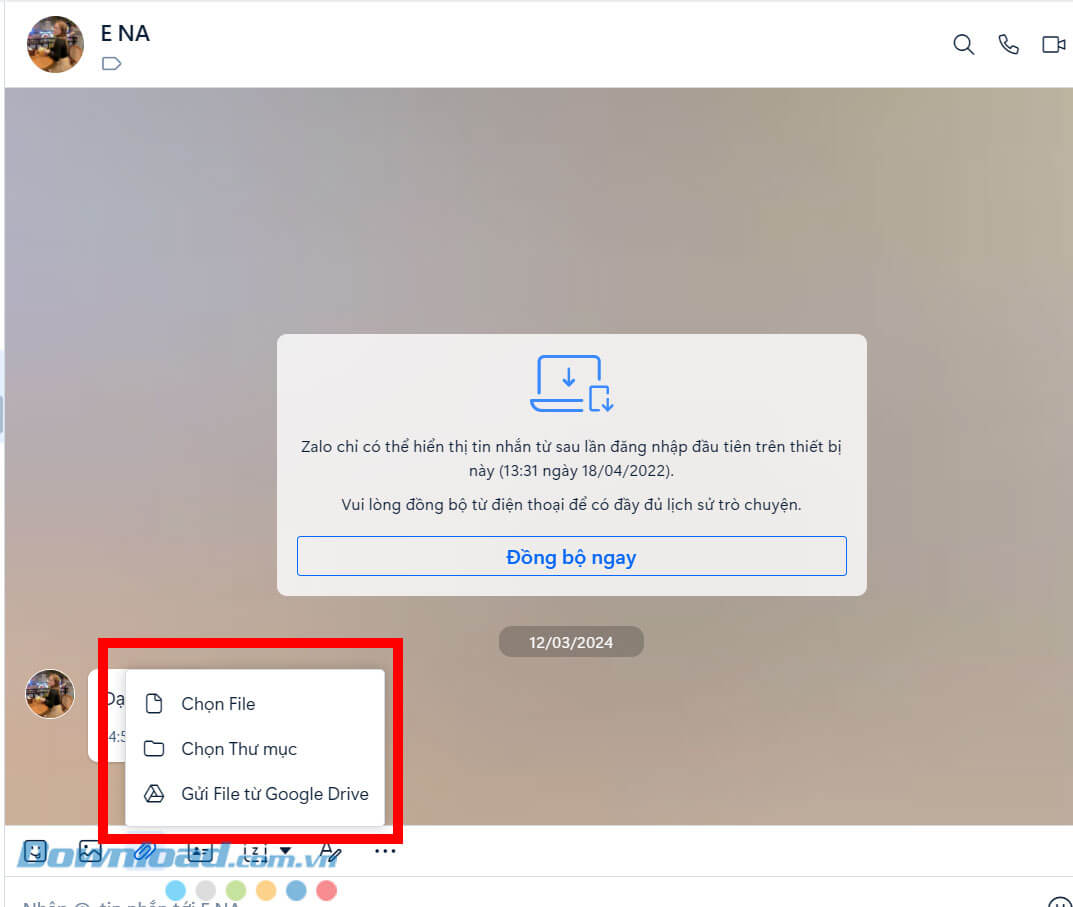 Zalo 24.8.3 Gọi video, làm việc nhóm, gửi file 1Gb miễn phí siêu nhanh