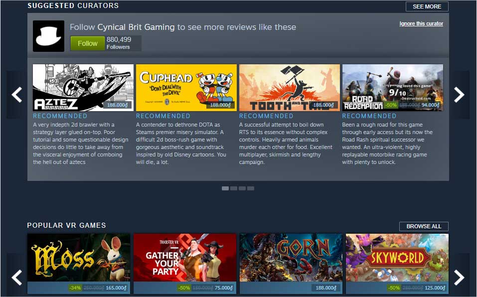 Steam 2024 Quản lý và chơi game online không giới hạn