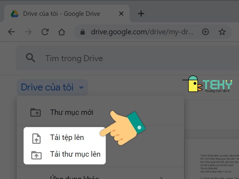 Cách tải ảnh lên drive đơn giản nhanh chóng nhất