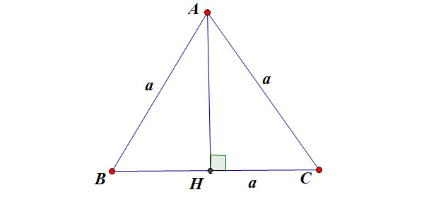 Công thức tính đường cao trong tam giác thường, cân, đều, vuông