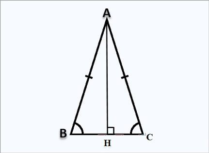 Công thức tính đường cao trong tam giác thường, cân, đều, vuông