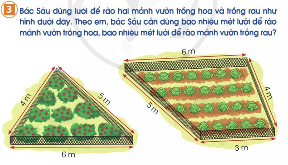 Chu vi hình tam giác, hình tứ giác lớp 3 - Sách Kết nối, Cánh diều, Chân trời