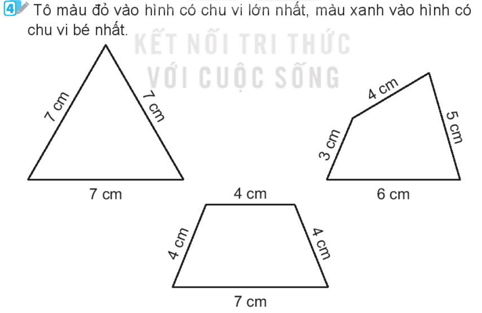 Chu vi hình tam giác, hình tứ giác lớp 3 - Sách Kết nối, Cánh diều, Chân trời