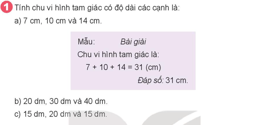 Chu vi hình tam giác, hình tứ giác lớp 3 – Sách Kết nối, Cánh diều, Chân trời