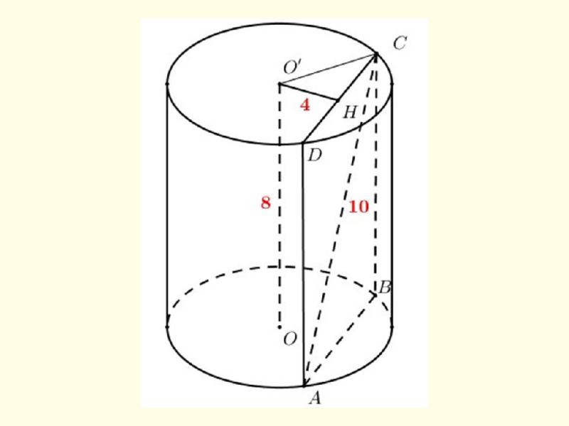 Công thức tính thể tích hình trụ, khối trụ và bài tập vận dụng