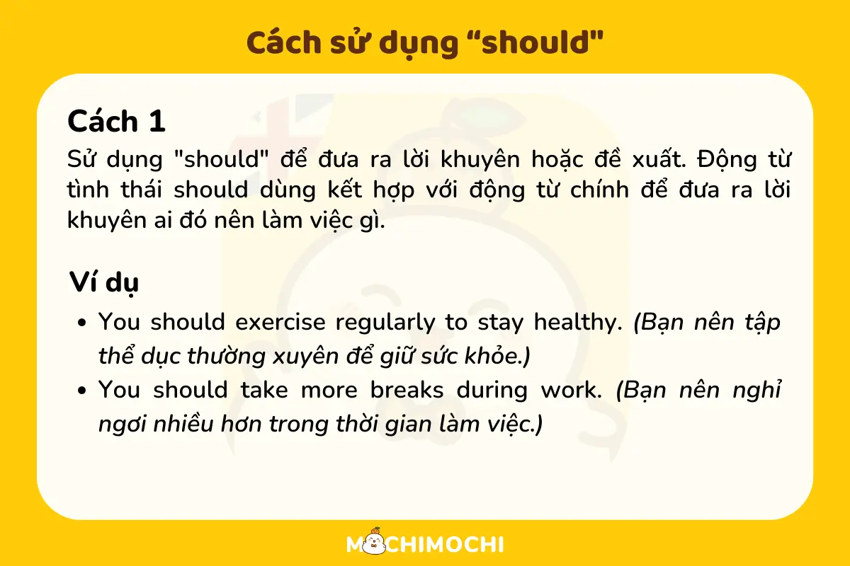 Cấu trúc Should: Lý thuyết chi tiết và bài tập vận dụng