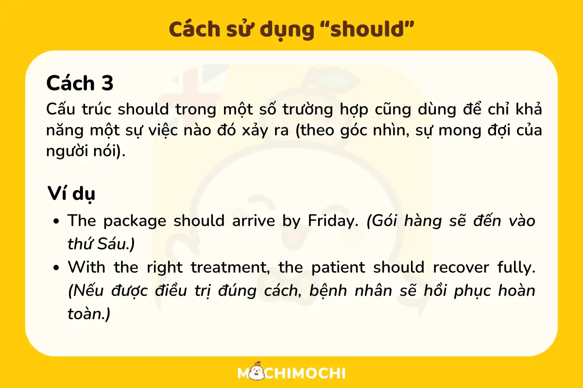 Cấu trúc Should: Lý thuyết chi tiết và bài tập vận dụng