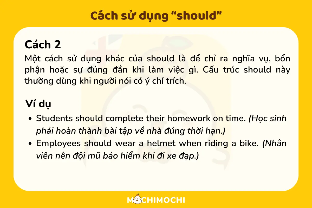 Cấu trúc Should: Lý thuyết chi tiết và bài tập vận dụng