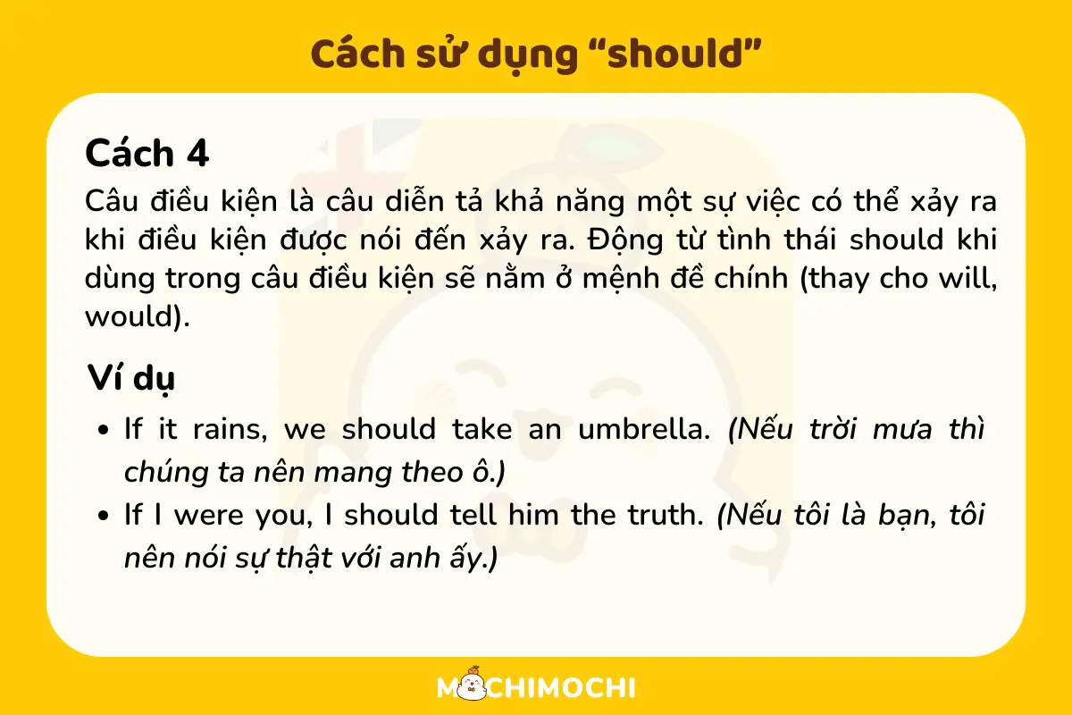 Cấu trúc Should: Lý thuyết chi tiết và bài tập vận dụng