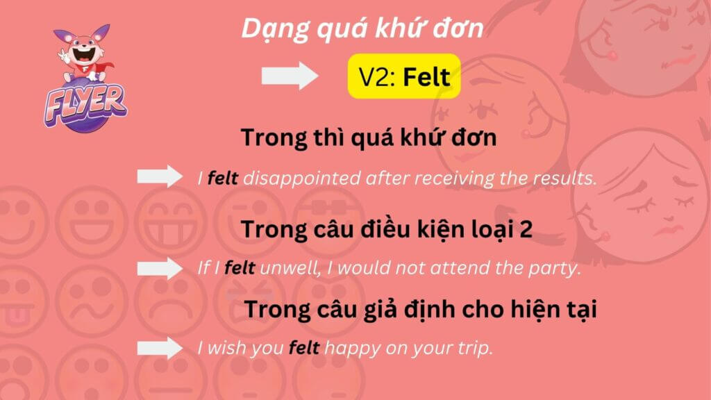 Quá khứ của “feel” là gì? Hướng dẫn chi tiết cách chia động từ “feel” ở dạng quá khứ (+ bài tập) 