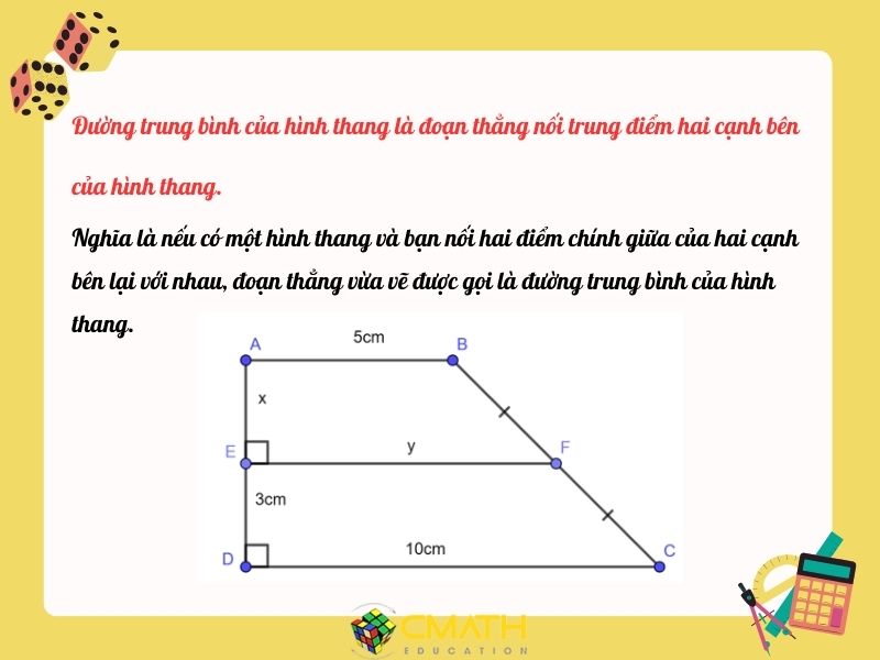 Đường trung bình của hình thang là gì? Định nghĩa, tính chất