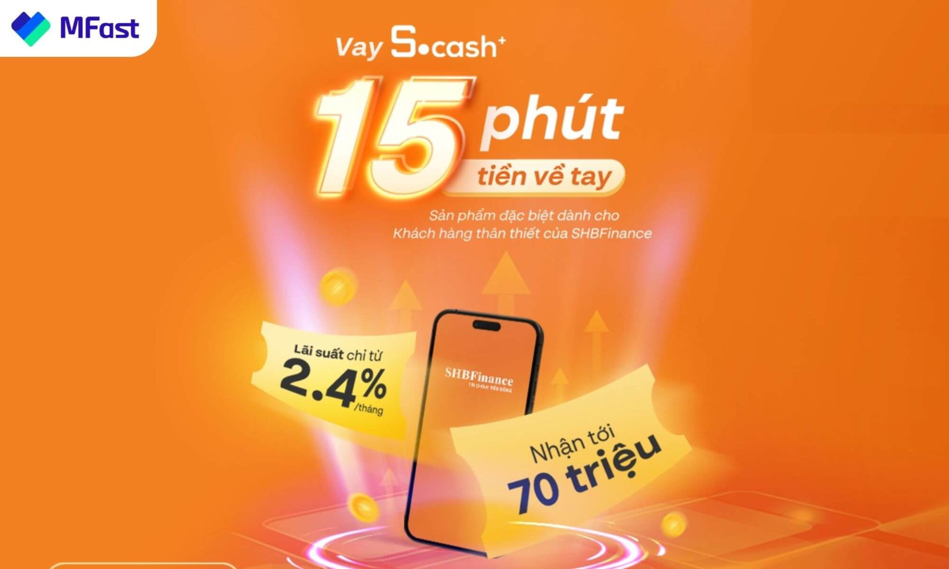 Vay tín chấp SHB: Hạn mức vay nhanh 70 triệu, lãi suất chỉ 1.6%/ tháng