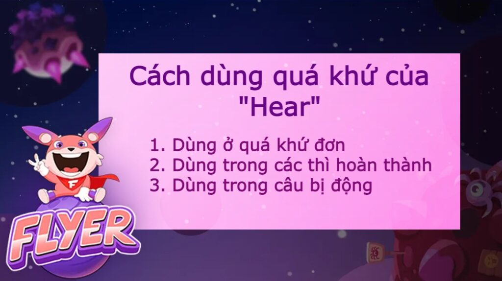 Quá khứ của “hear” là gì? Cách dùng quá khứ của “hear” mà không phải ai cũng biết!