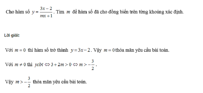 Định nghĩa hàm số đồng biến & cách giải bài tập chi tiết