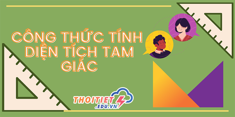 Những cách tính diện tích hình tam giác