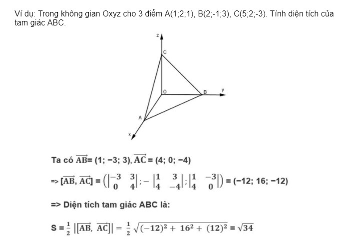 Những cách tính diện tích hình tam giác