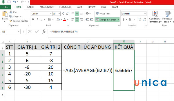 Hàm trị tuyệt đối trong excel ABS: Công thức, cách dùng và lỗi thường gặp