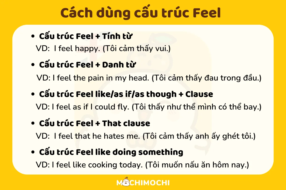 “Feel”: Khái niệm, cách dùng và bài tập áp dụng