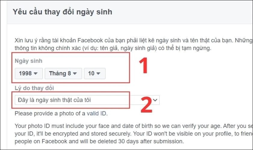 Cách đổi ngày sinh trên Facebook trên điện thoại, PC đơn giản