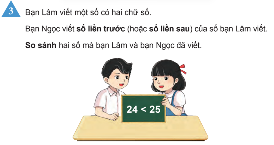 Số liền trước, số liền sau - Giải bài tập Toán lớp 2 SGK mới