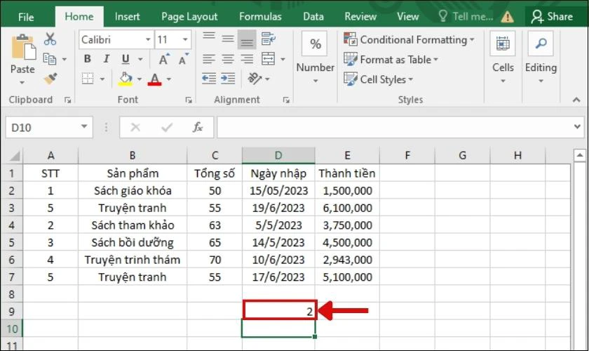 Tất tần tật về cách sử dụng hàm COUNT trong Excel đơn giản