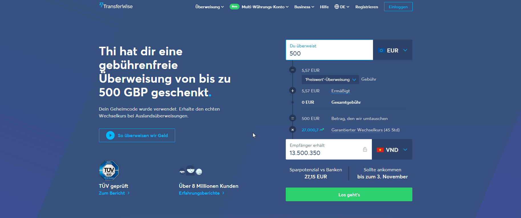 Chuyển tiền từ Đức về Việt Nam với Wise (TransferWise) - Hạnh Nguyễn