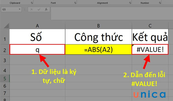 Hàm trị tuyệt đối trong excel ABS: Công thức, cách dùng và lỗi thường gặp