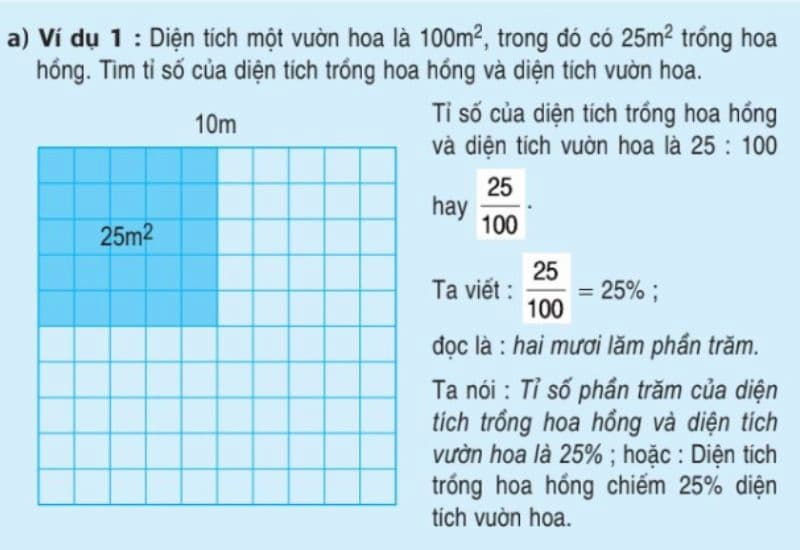 Toán lớp 5 tỉ số phần trăm: Lý thuyết và bài tập