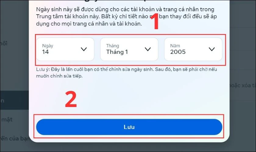 Cách đổi ngày sinh trên Facebook trên điện thoại, PC đơn giản