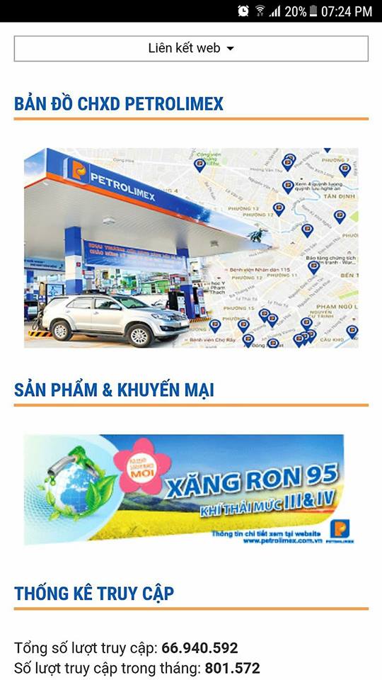 CHXD Petrolimex trên Google map :: Thông tin hoạt động SXKD :: Petrolimex (PLX) - Tập đoàn Xăng dầu Việt Nam