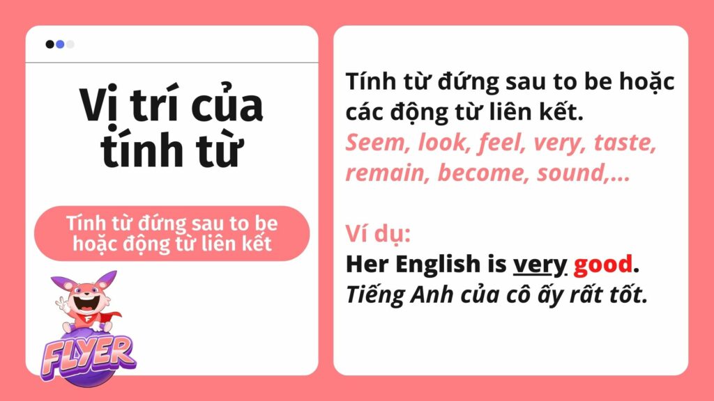 Vị trí tính từ trong tiếng Anh: Mẹo ghi nhớ, ví dụ (BÀI TẬP)