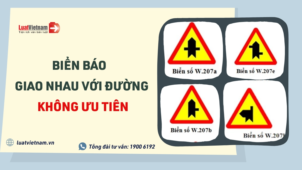 Biển báo giao nhau với đường không ưu tiên: Cách nhận biết và ý nghĩa