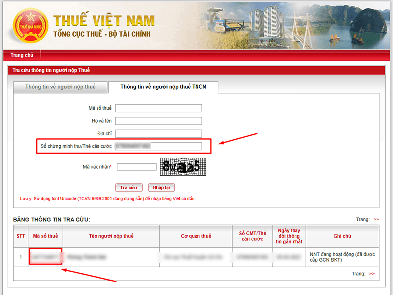 4 cách tra cứu mã số thuế cá nhân bằng CMND/CCCD