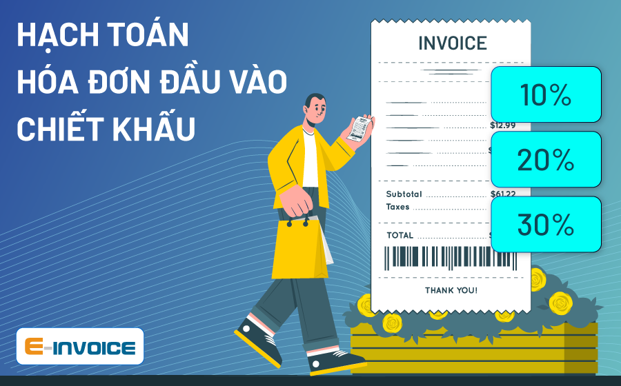 Hướng dẫn hạch toán hóa đơn đầu vào có chiết khấu thương mại