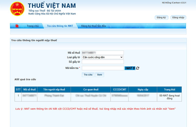 4 cách tra cứu mã số thuế cá nhân bằng CMND/CCCD