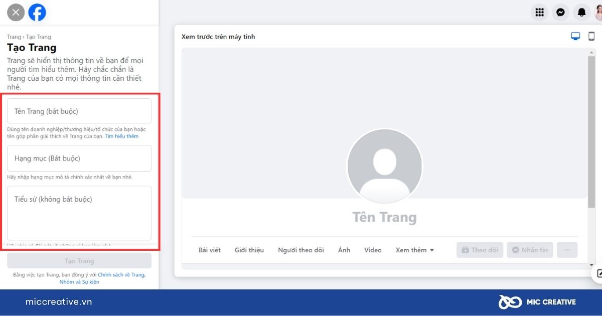 Mách bạn cách lập page trên Facebook từ A đến Z