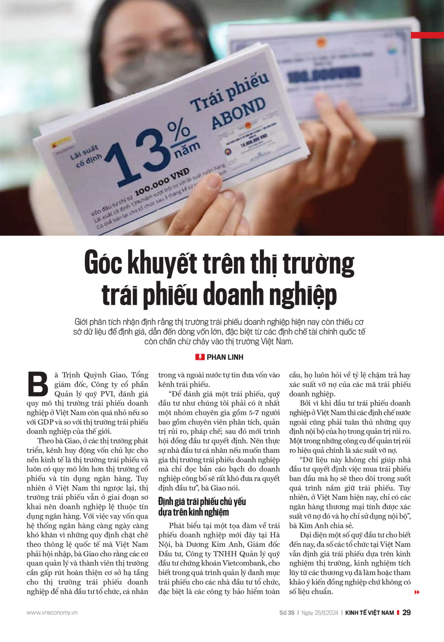 Góc khuyết trên thị trường trái phiếu doanh nghiệp - Nhịp sống kinh tế Việt Nam & Thế giới